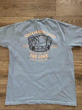 Comfort Colors Blue The Cove Short Sleeve Shirt Size Large